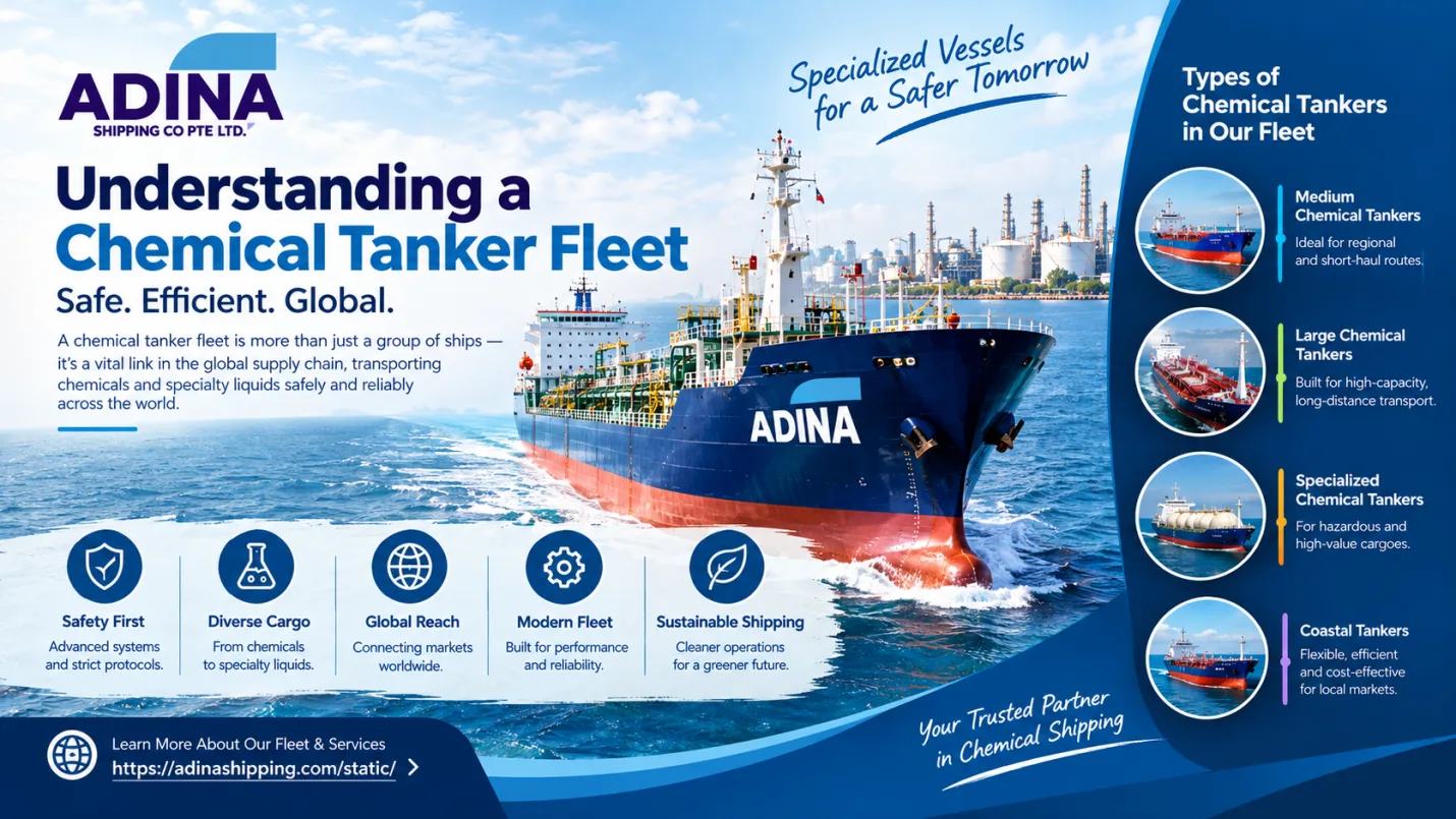 Understanding a chemical tanker fleet: medium, large, specialized and coastal chemical tankers